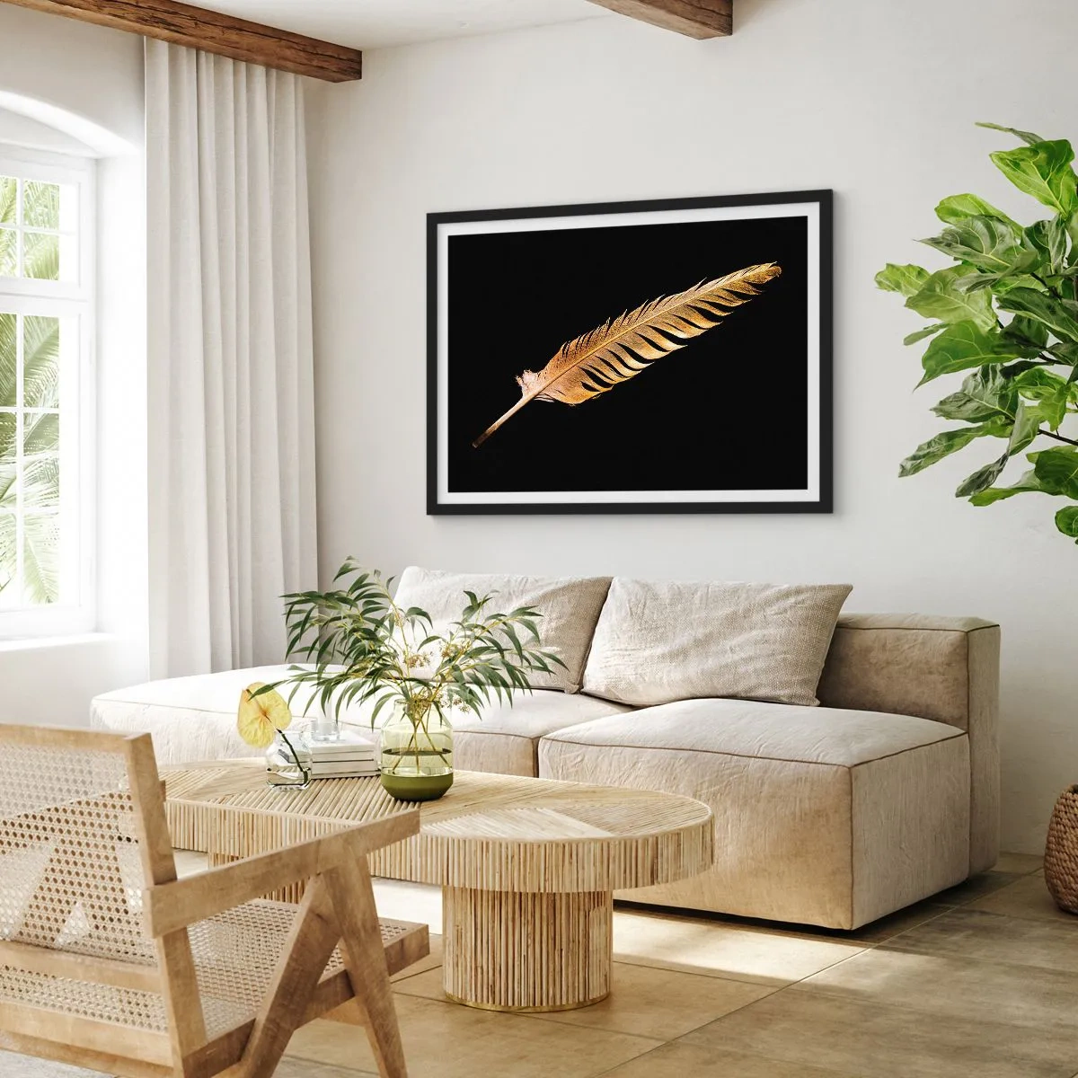 Plakat i sort ramme - Det er ikke nogen ringe præstation, at den... - 91x61 cm