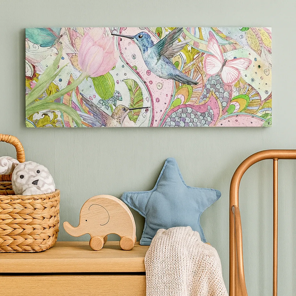 Lærredstryk - Billede på lærred - Forviklet i vinstokkene - 30x30 cm