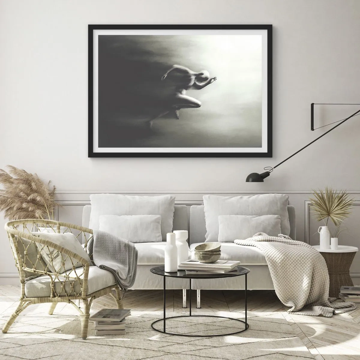 Plakat i sort ramme - Ustoppelig - 70x50 cm