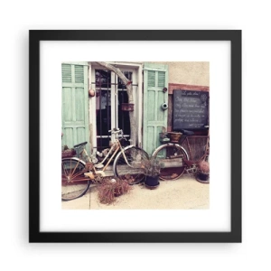 Plakat i sort ramme - Længe leve provinsen - 30x30 cm