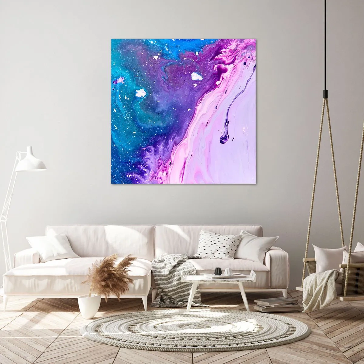 Lærredstryk - Billede på lærred - Yin og yang - 50x50 cm