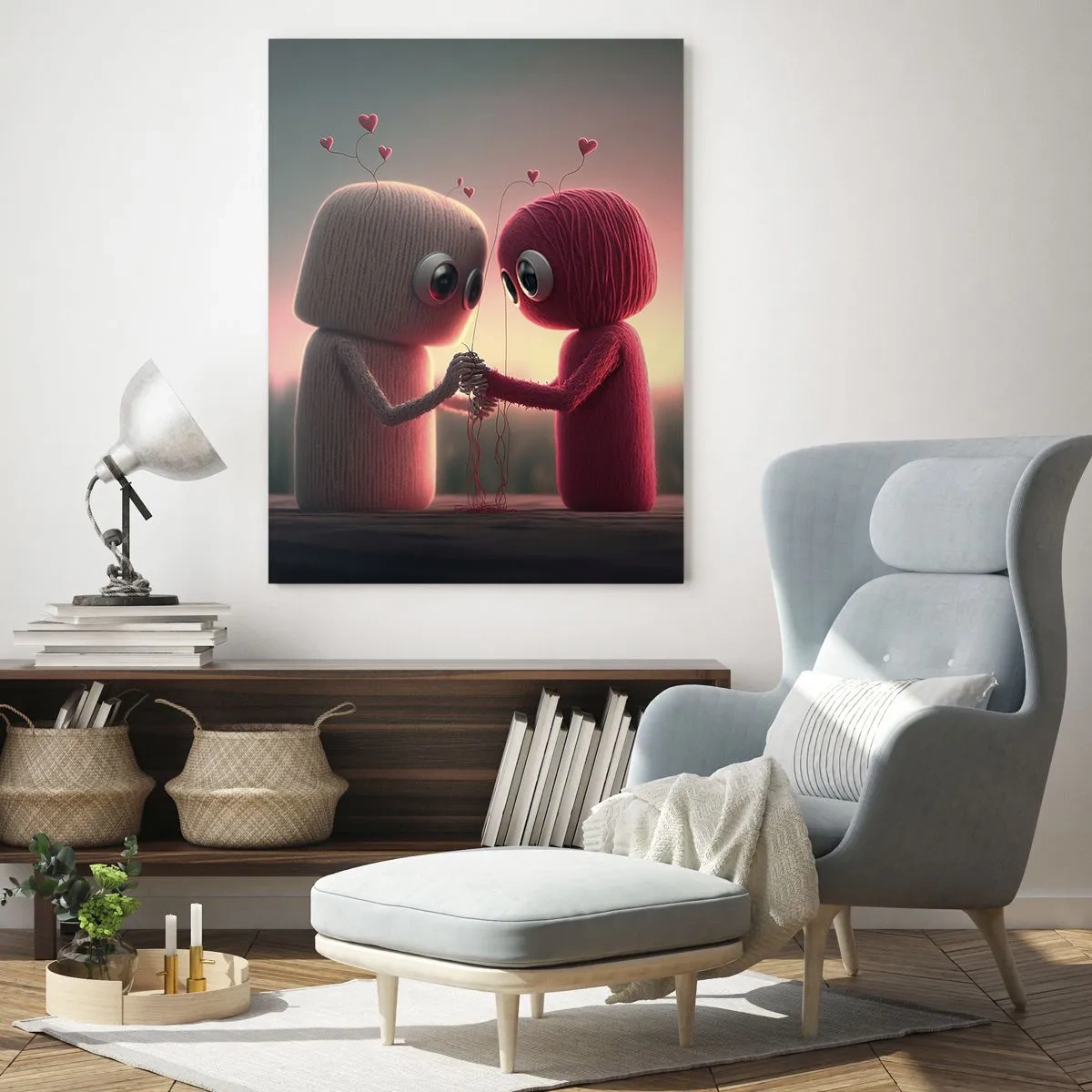 Billede på glas - Alle har lov til at elske - 50x70 cm
