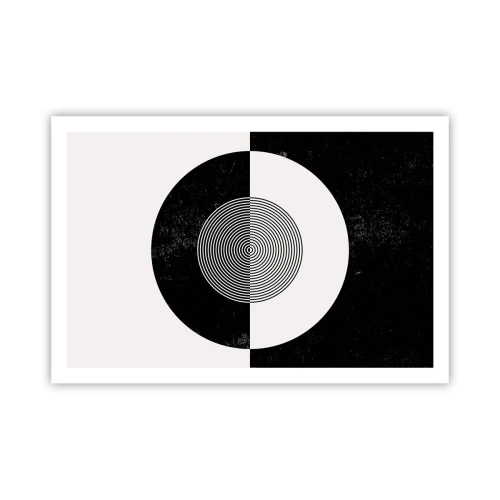 Plakat - Harmoni i sort og hvidt - 91x61 cm