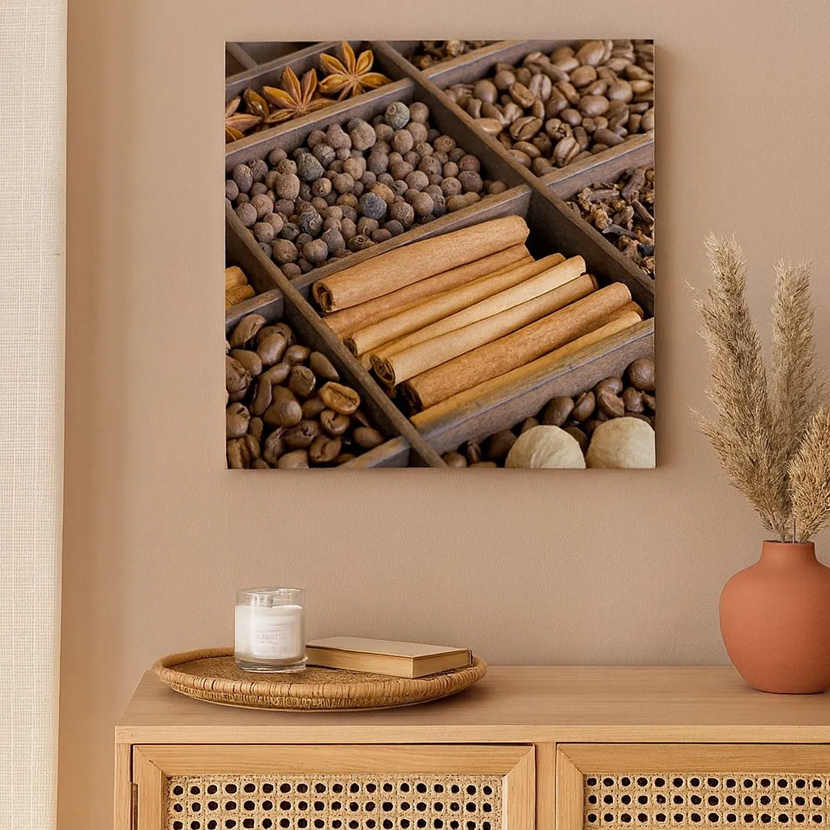 Lærredstryk - Billede på lærred - Et skatkammer af aromaer - 30x30 cm