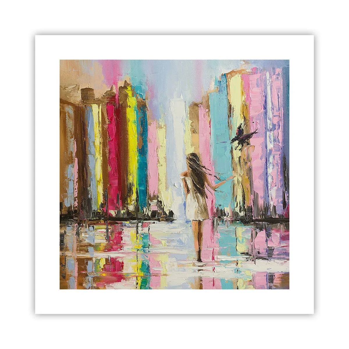 Plakat - Følg mig - 40x40 cm