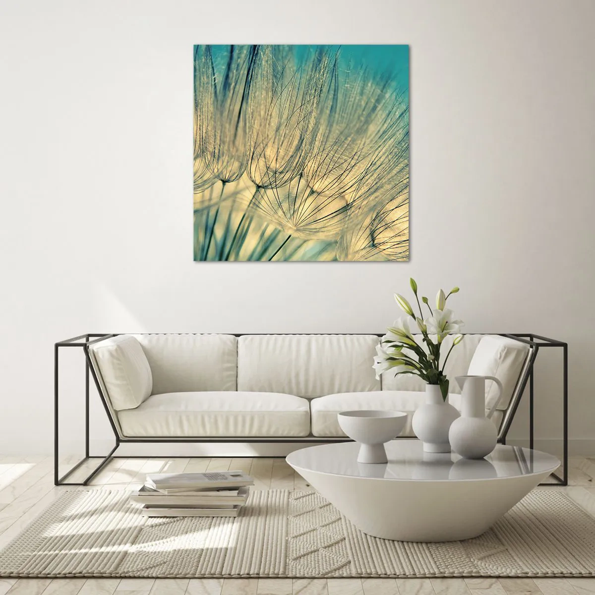 Billede på glas - Venter på vinden - 70x70 cm