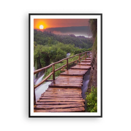 Plakat i sort ramme - En utrolig skønhed - 70x100 cm