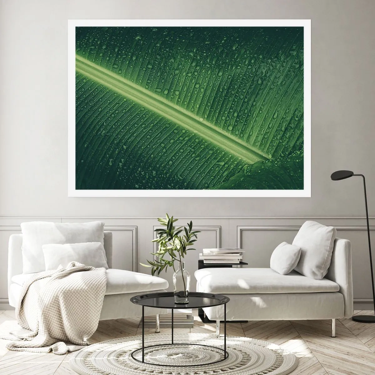 Plakat - Grøn struktur - 100x70 cm