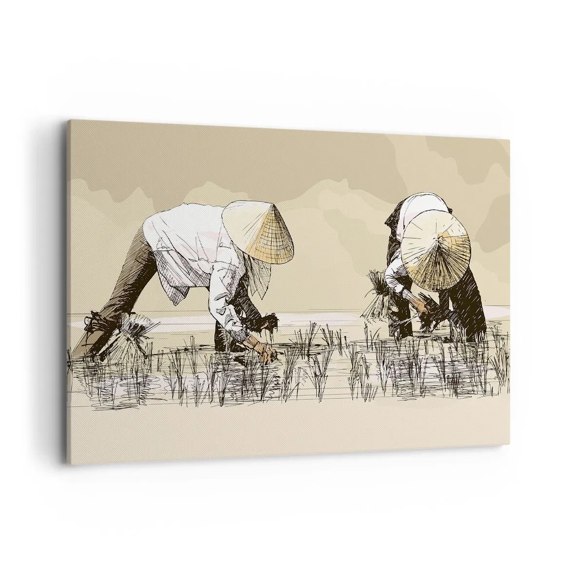 Lærredstryk - Billede på lærred - God høst - 100x70 cm