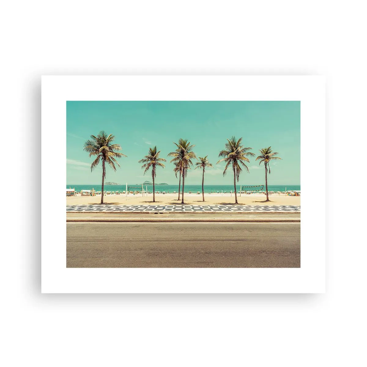 Plakat - På stranden - 40x30 cm