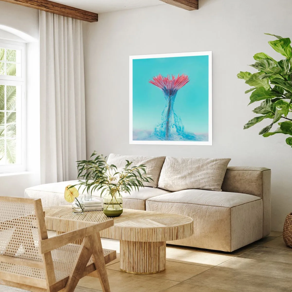 Plakat - I en nærende omfavnelse - 30x30 cm