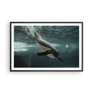 Plakat i sort ramme - Velkommen til min verden - 91x61 cm