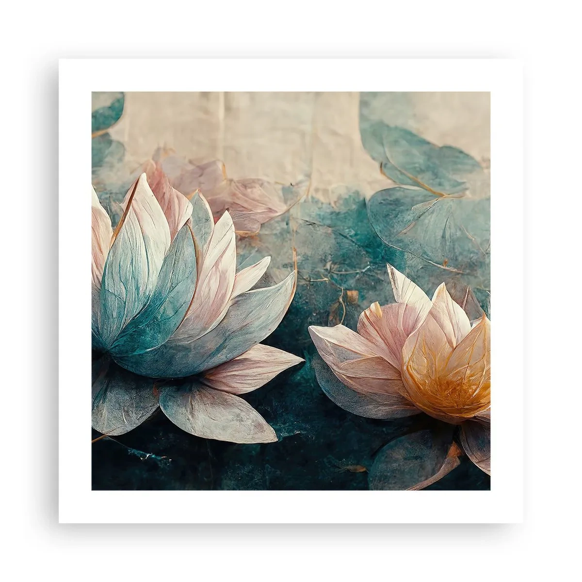 Plakat - Søens stjerner - 50x50 cm