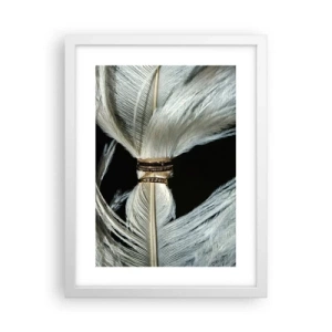 Plakat i hvid ramme - ...og jeg vil ikke forlade dig... - 30x40 cm