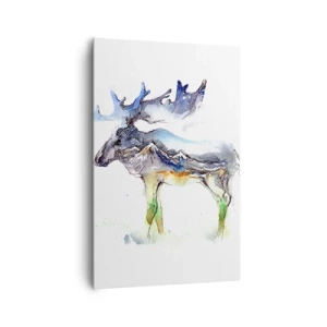 Lærredstryk - Billede på lærred - Helten i en vinterfortælling - 80x120 cm