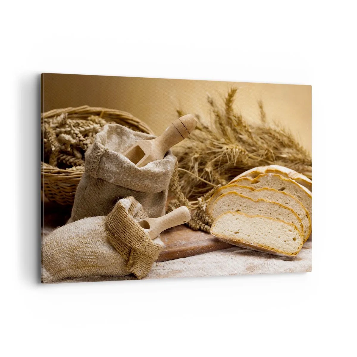 Lærredstryk - Billede på lærred - Som skåret en kniv - 100x70 cm