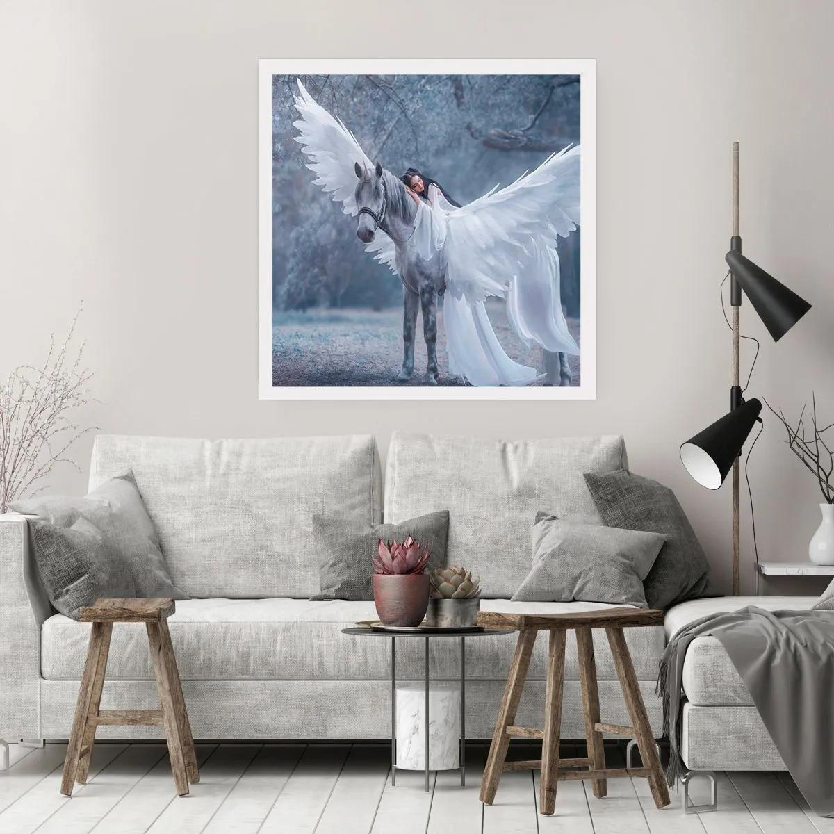 Plakat - Inspireret øjeblik - 50x50 cm