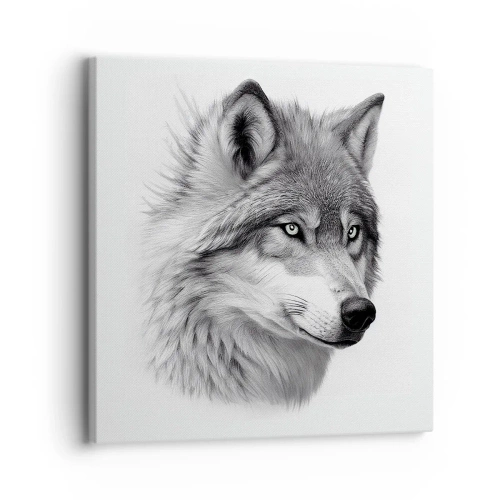 Lærredstryk - Billede på lærred - Alpha - uden tvivl - 30x30 cm