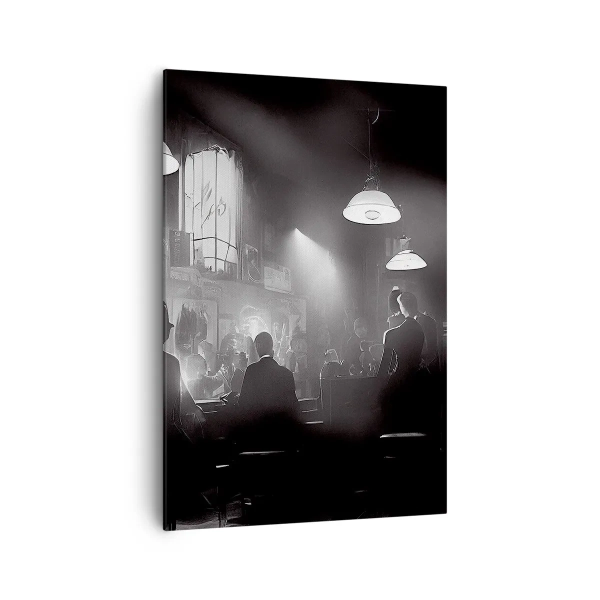 Lærredstryk - Billede på lærred - I en jazzet stemning - 70x100 cm