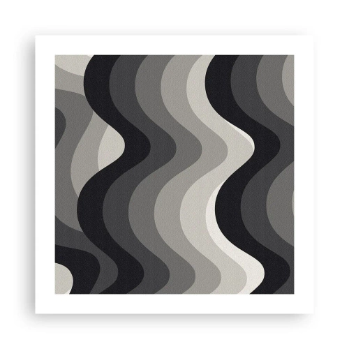 Plakat - Bølge efter bølge - 50x50 cm