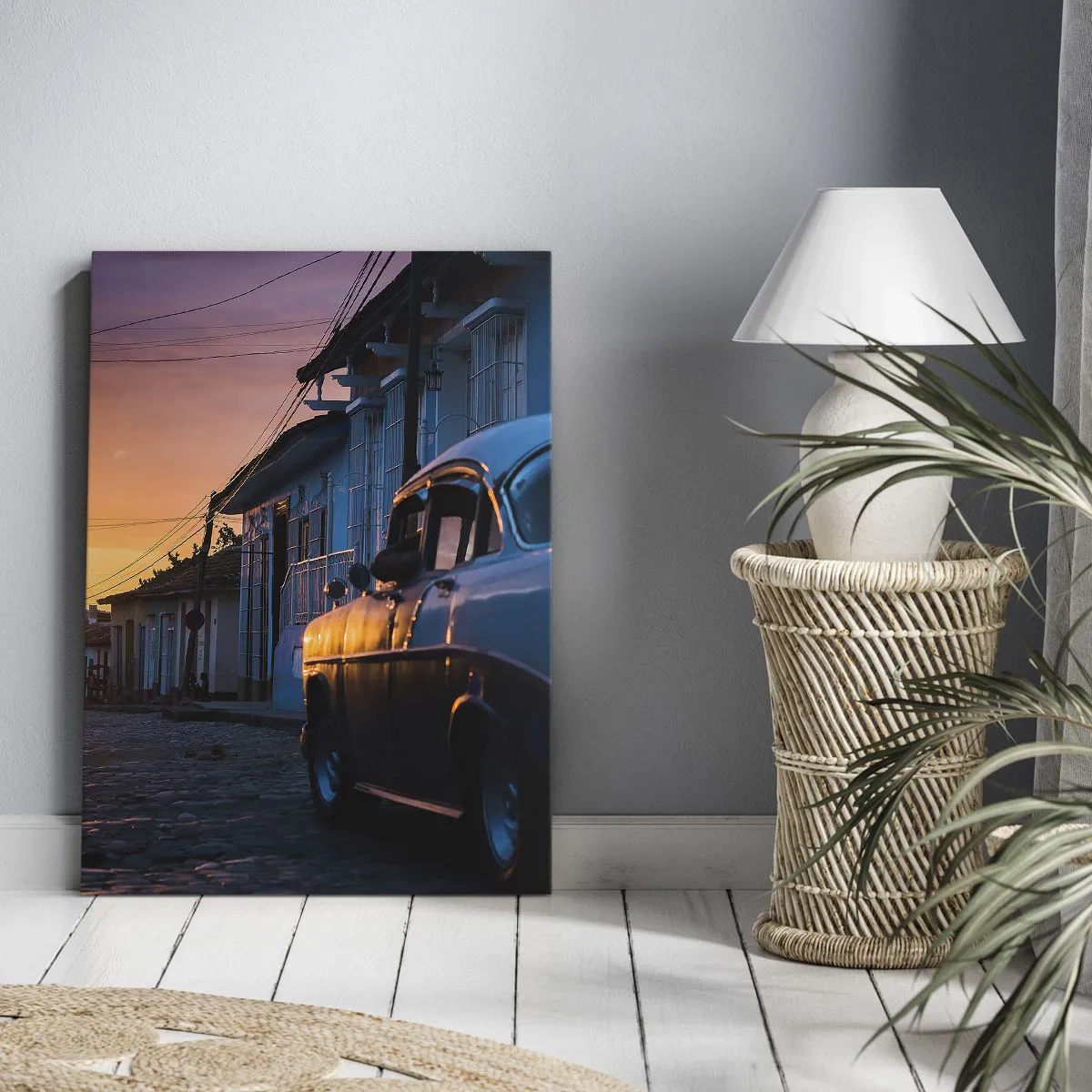 Lærredstryk - Billede på lærred - Det er her, tiden går langsommere - 45x80 cm