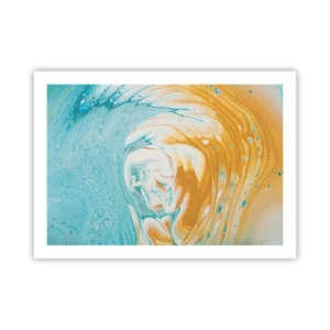 Plakat - Pastel hvirvel - 70x50 cm
