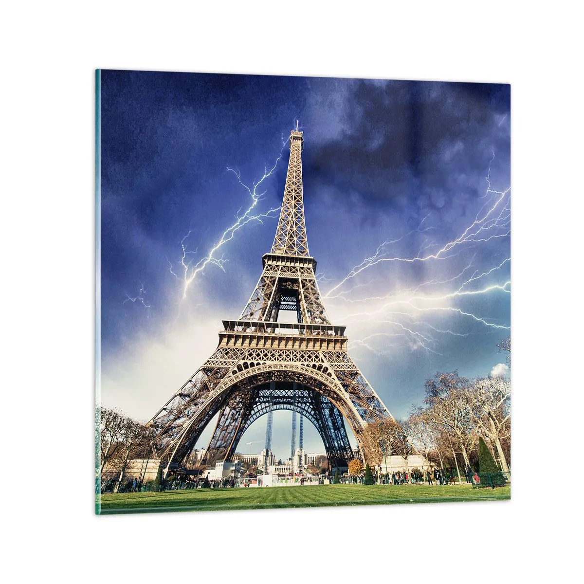 Billede på glas - Stormens herskerinde - 30x30 cm