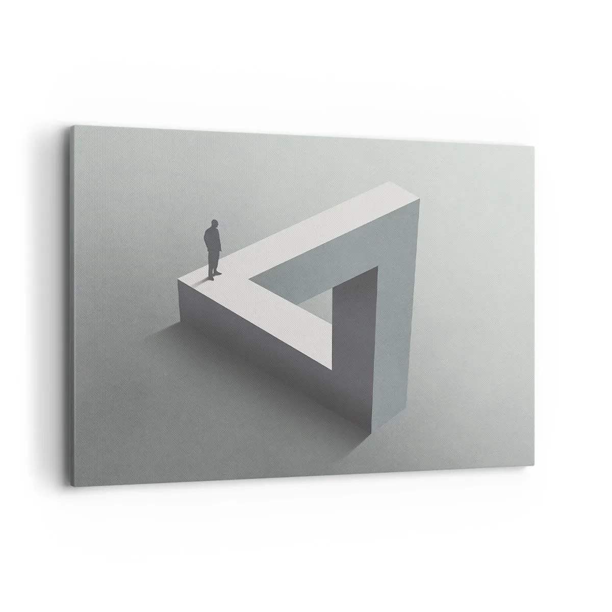 Lærredstryk - Billede på lærred - Og dog er det muligt - 100x70 cm