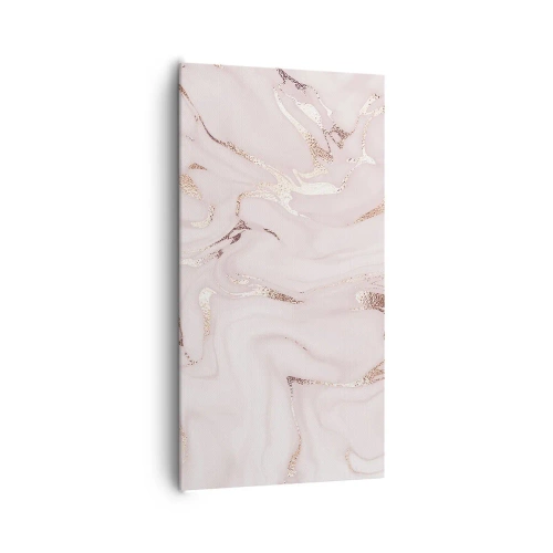 Lærredstryk - Billede på lærred - I et lyserødt tørklæde - 65x120 cm