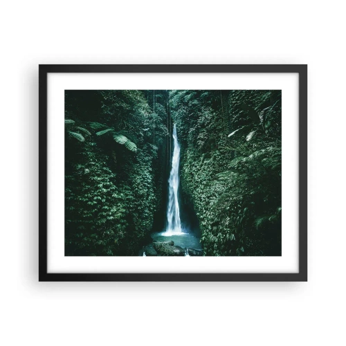 Plakat i sort ramme - Tropisk spa - 50x40 cm