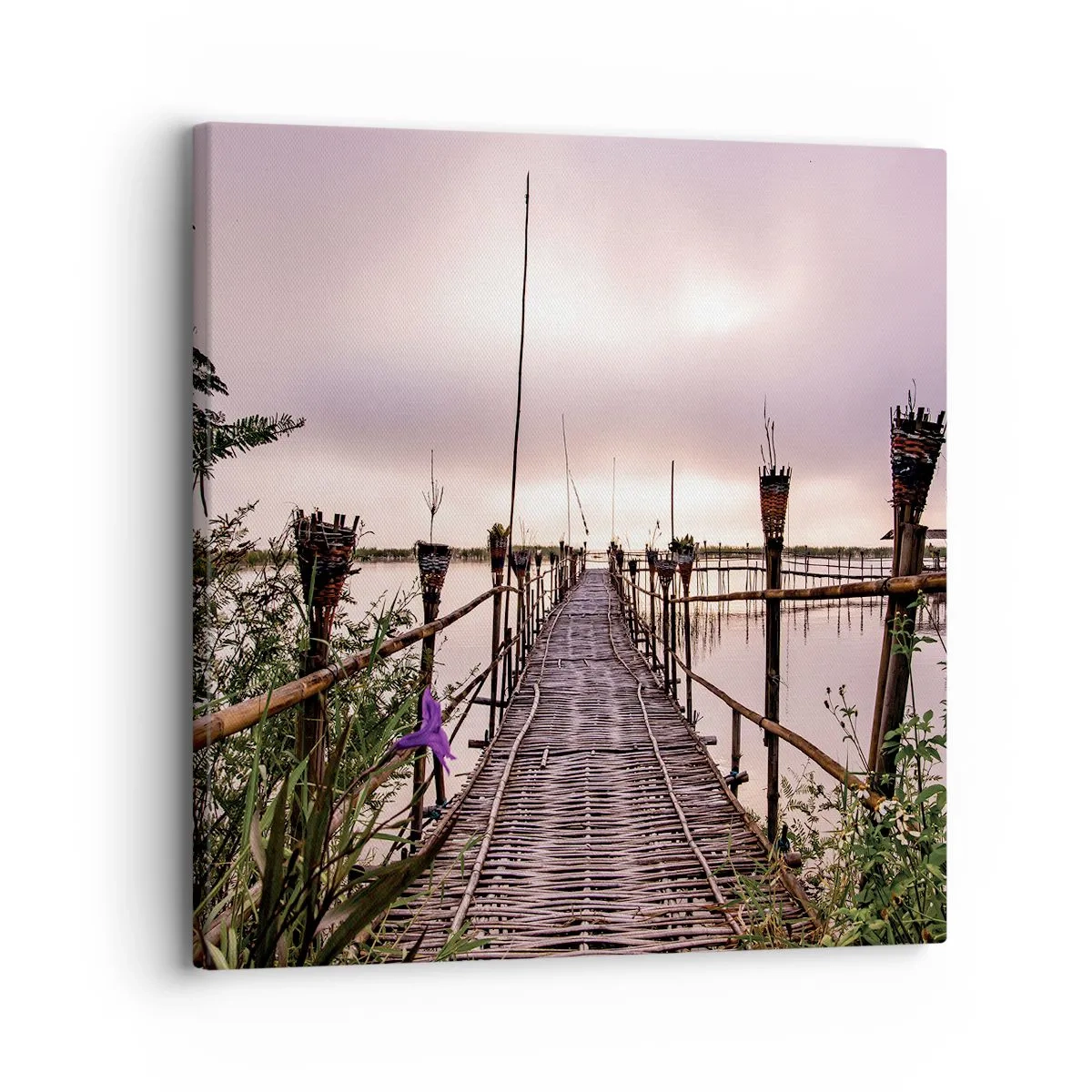 Lærredstryk - Billede på lærred - Den stille og rolige atmosfære i Asien - 30x30 cm