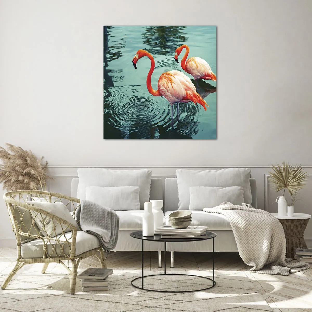 Billede på glas - Vi er nu på mode - 30x30 cm