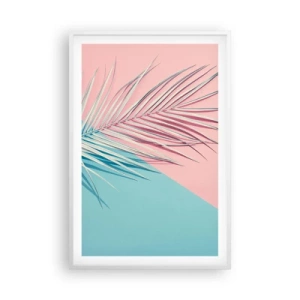 Plakat i hvid ramme - Tropisk indtryk - 61x91 cm