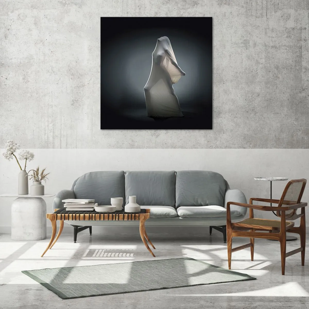 Billede på glas - Skjulte begær - 60x60 cm