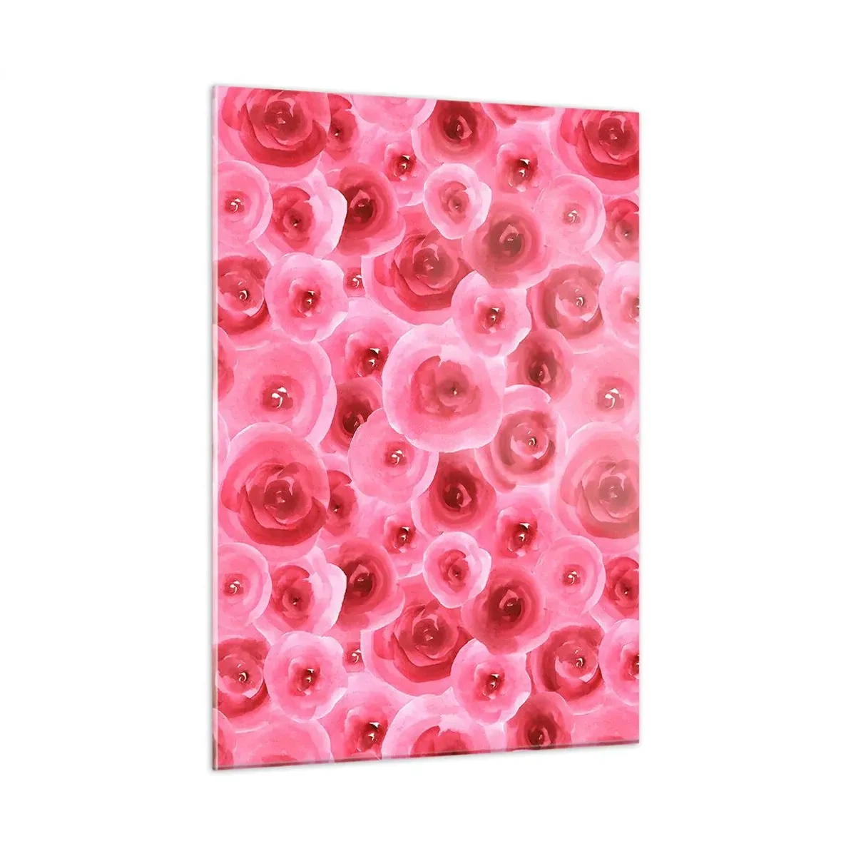 Billede på glas - Roser under og over - 50x70 cm