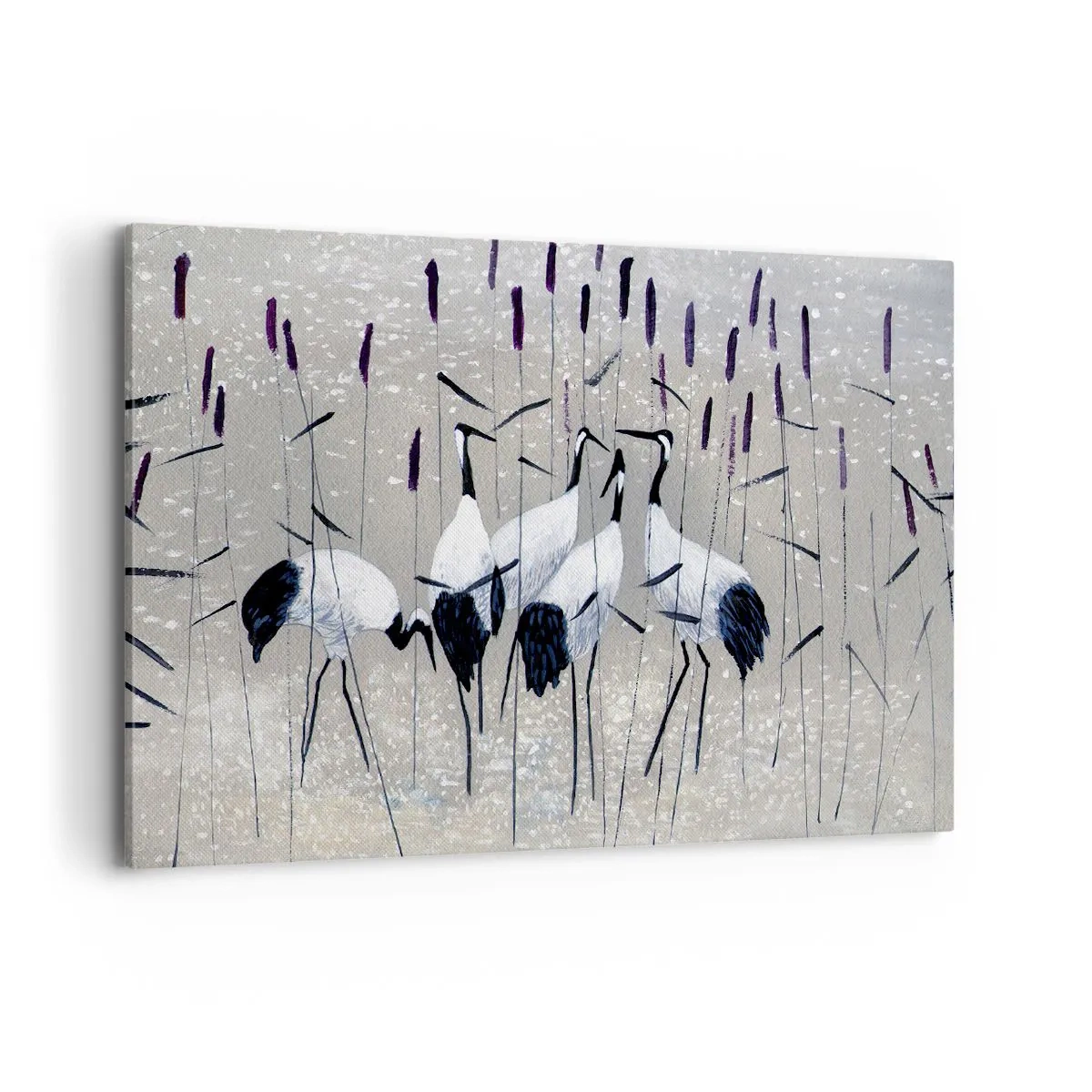 Lærredstryk - Billede på lærred - Blandt sine egne - 120x80 cm