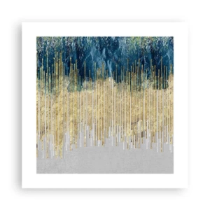 Plakat - Forgyldt grænse - 40x40 cm