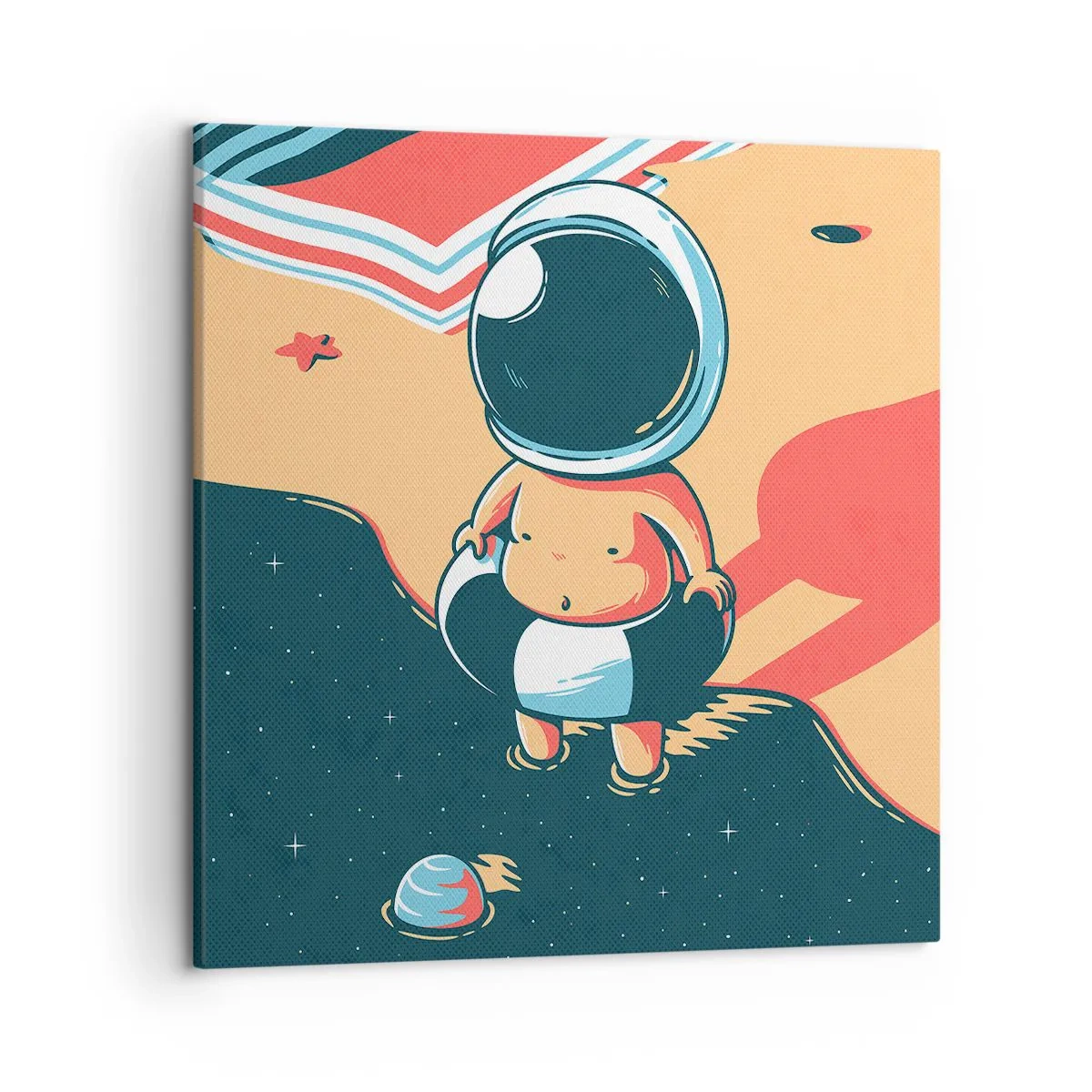 Lærredstryk - Billede på lærred - Fra et andet perspektiv - 50x50 cm