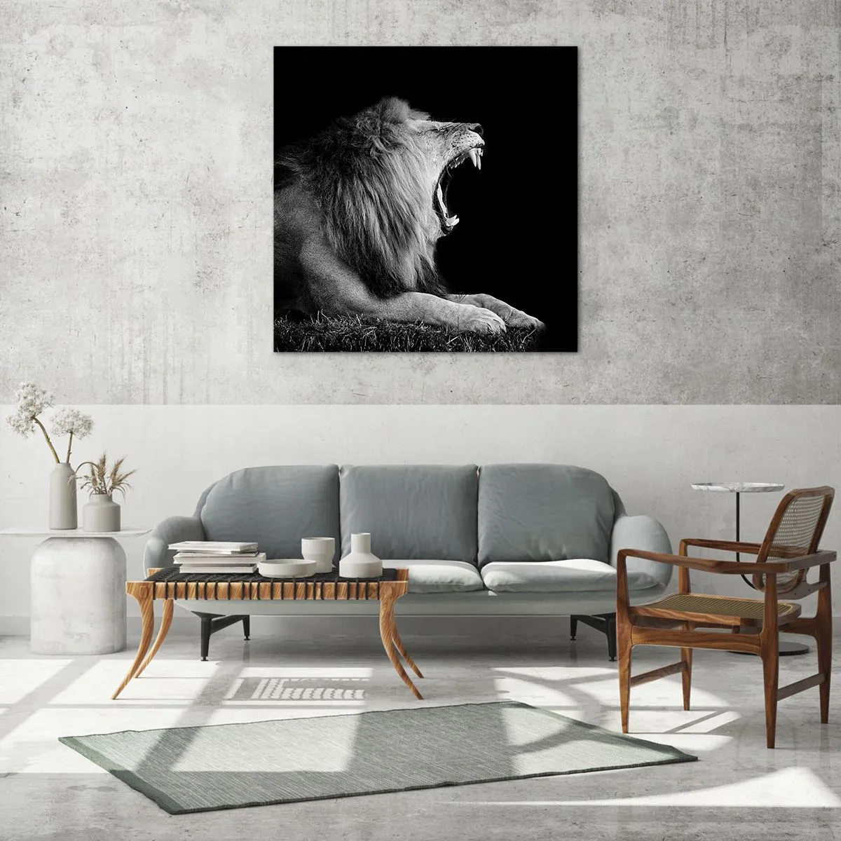 Billede på glas - Uden tvivl - 50x50 cm