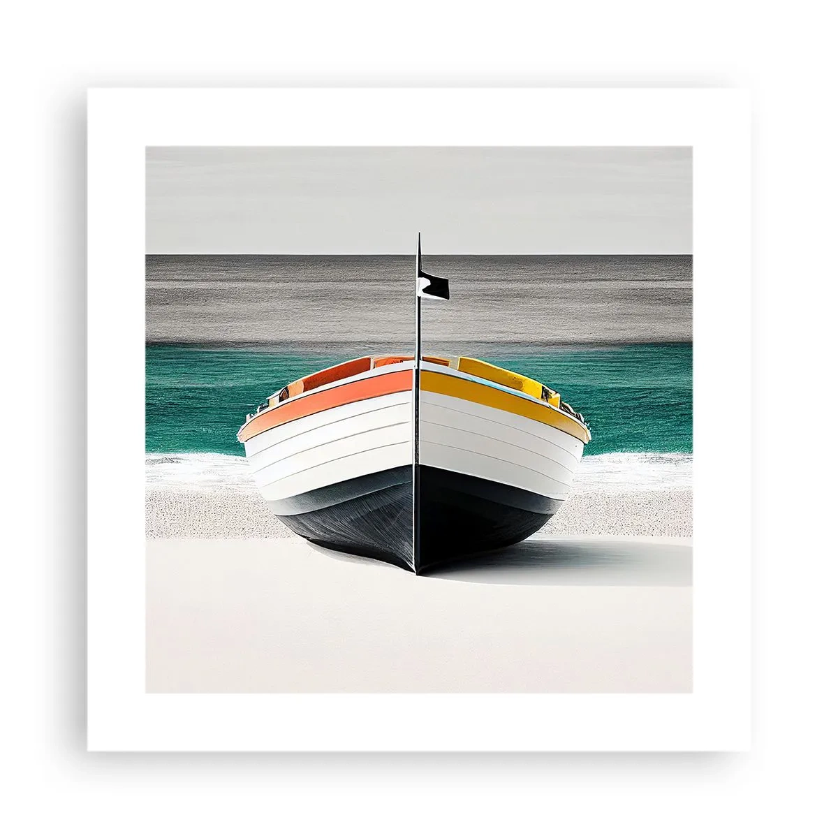 Plakat - På sin plads - 40x40 cm