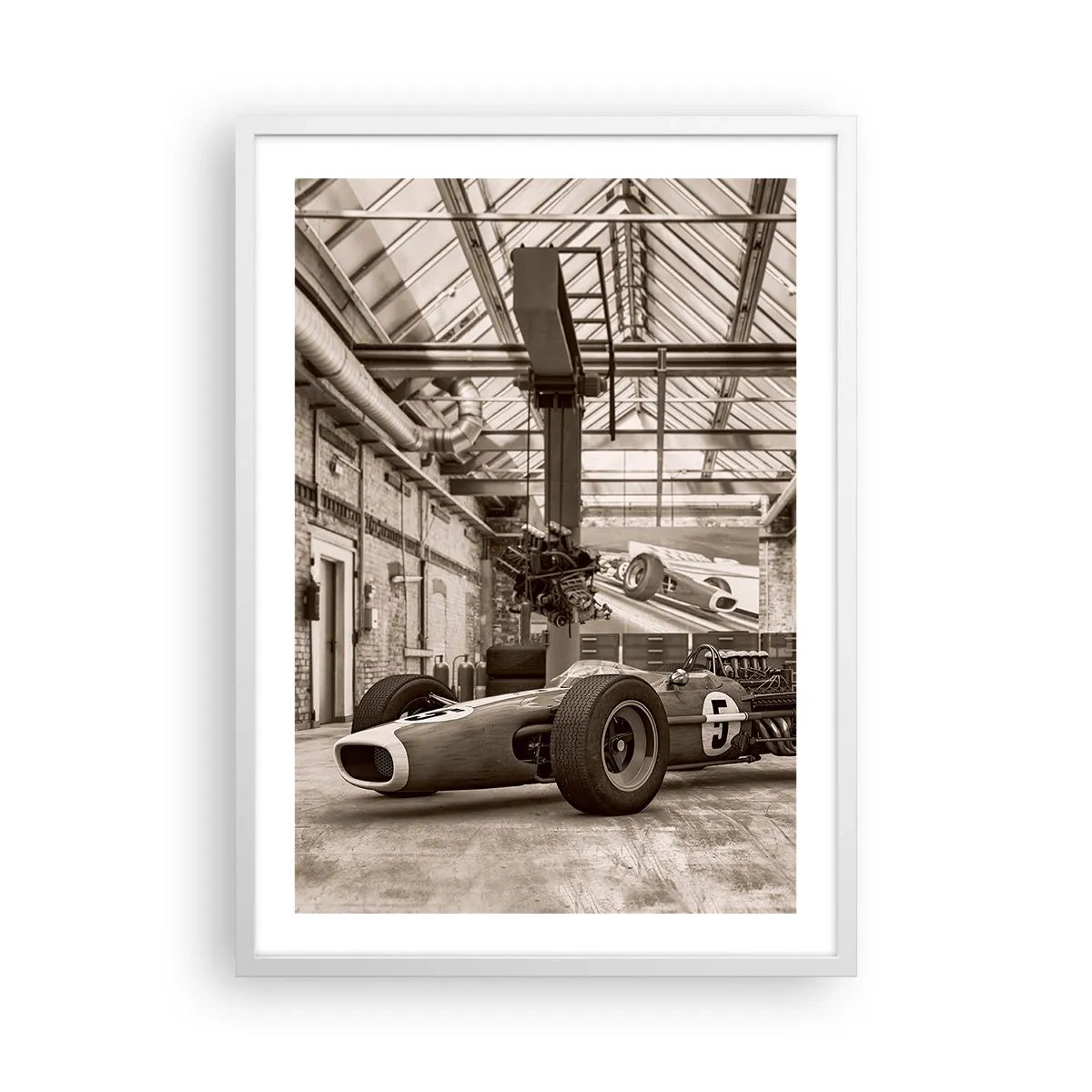 Plakat i hvid ramme - Vinderens hvile - 50x70 cm