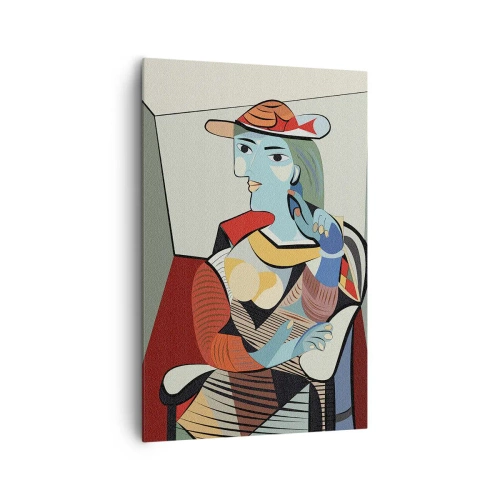 Lærredstryk - Billede på lærred - Gennem Picassos øjne - 80x120 cm