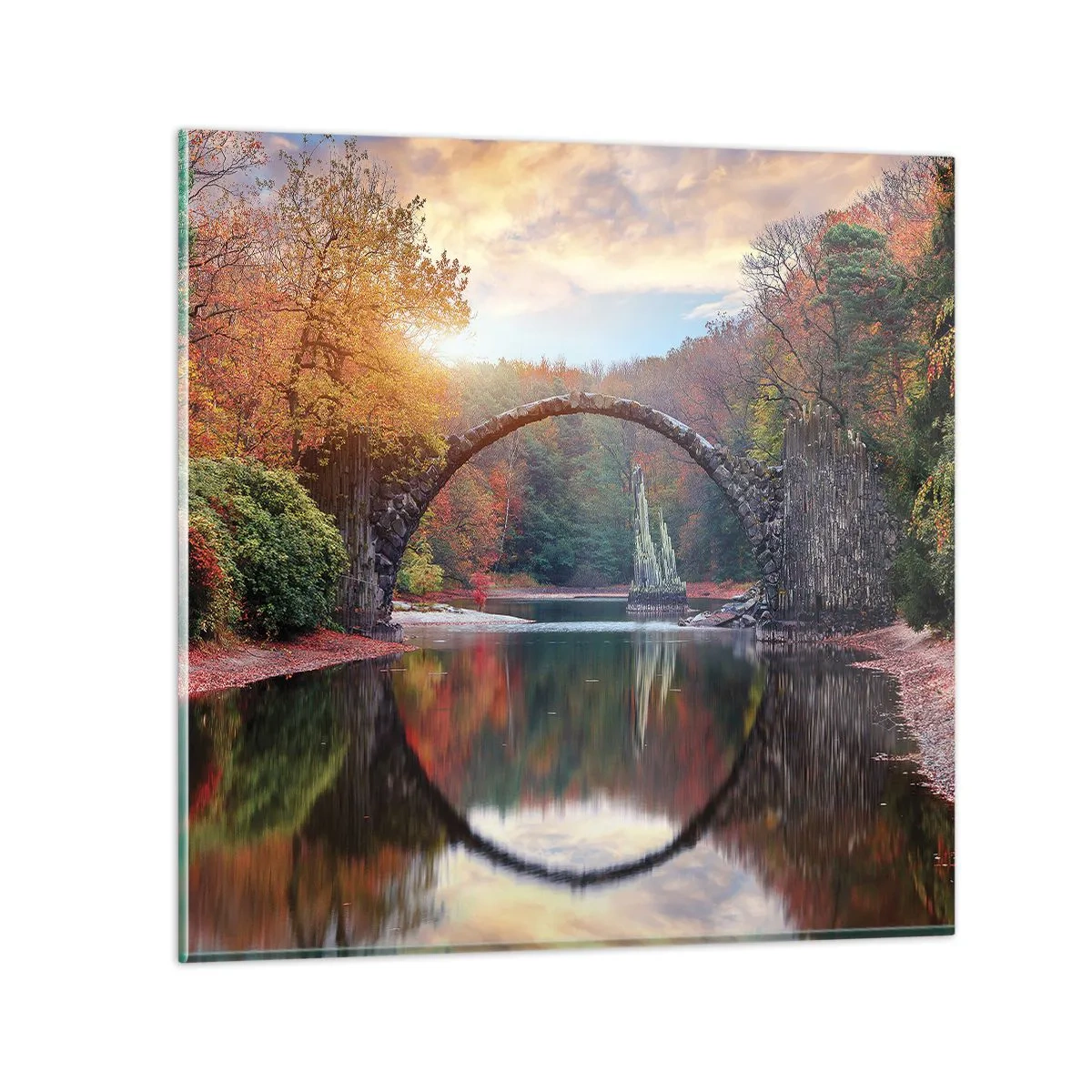 Billede på glas - På den anden side af spejlet - 70x70 cm