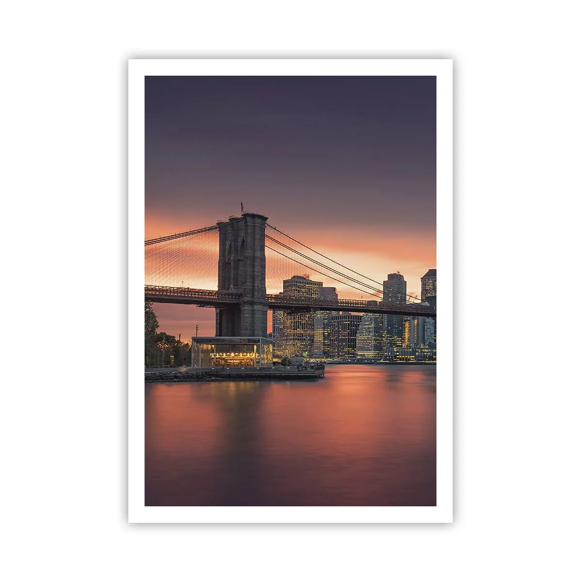 Plakat - Sænket i lilla stilhed - 70x100 cm