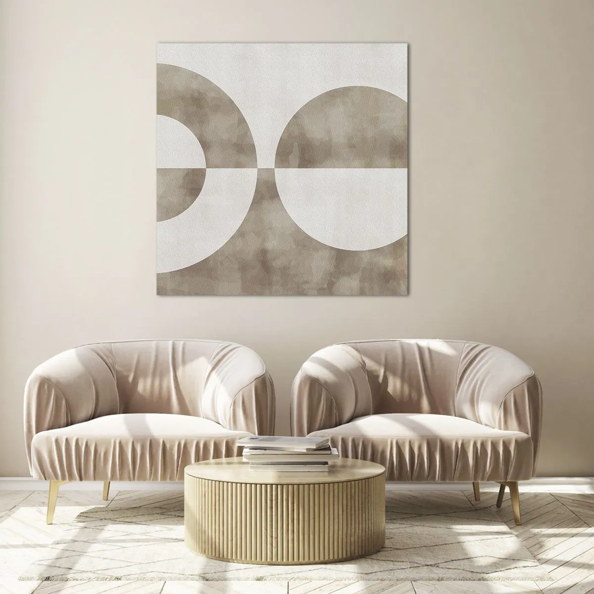 Billede på glas - Ligheder og forskelle - 70x70 cm