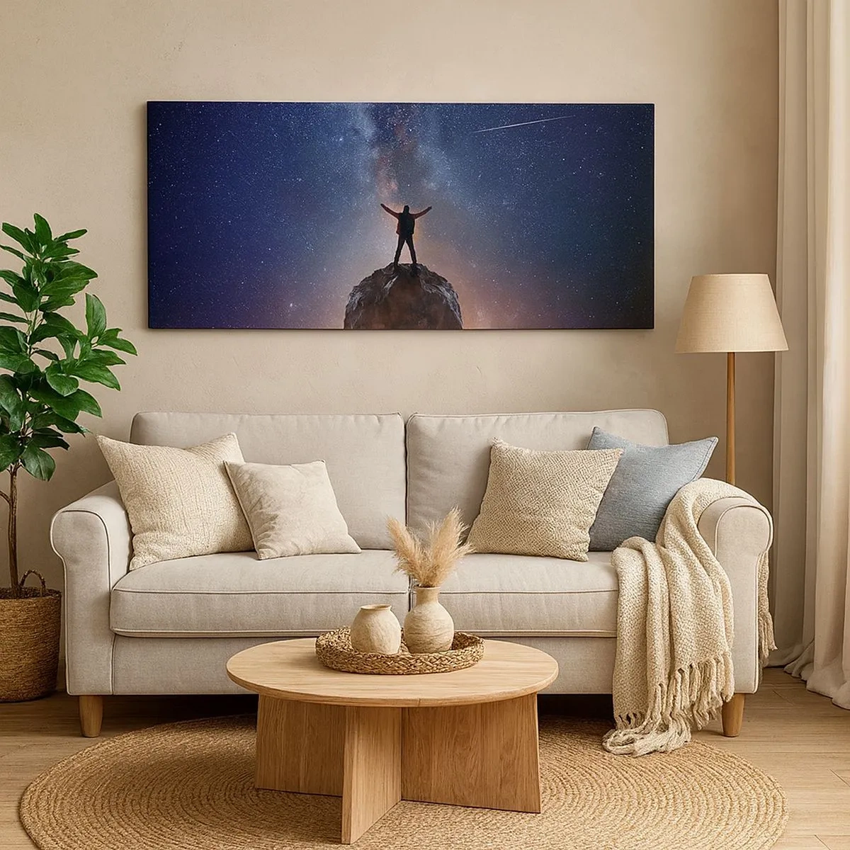 Lærredstryk - Billede på lærred - Magten er hos mig! - 100x40 cm