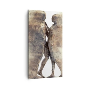 Lærredstryk - Billede på lærred - Fra støv steg de til kærlighed - 55x100 cm