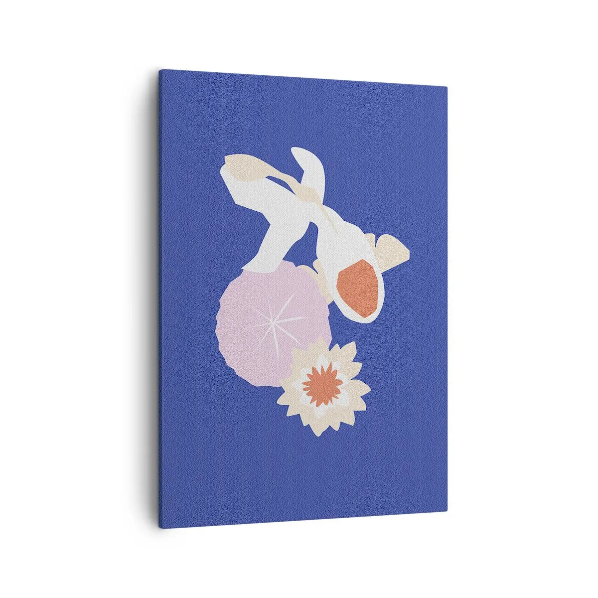 Lærredstryk - Billede på lærred - Sammensætning af blomster og knopper - 50x70 cm