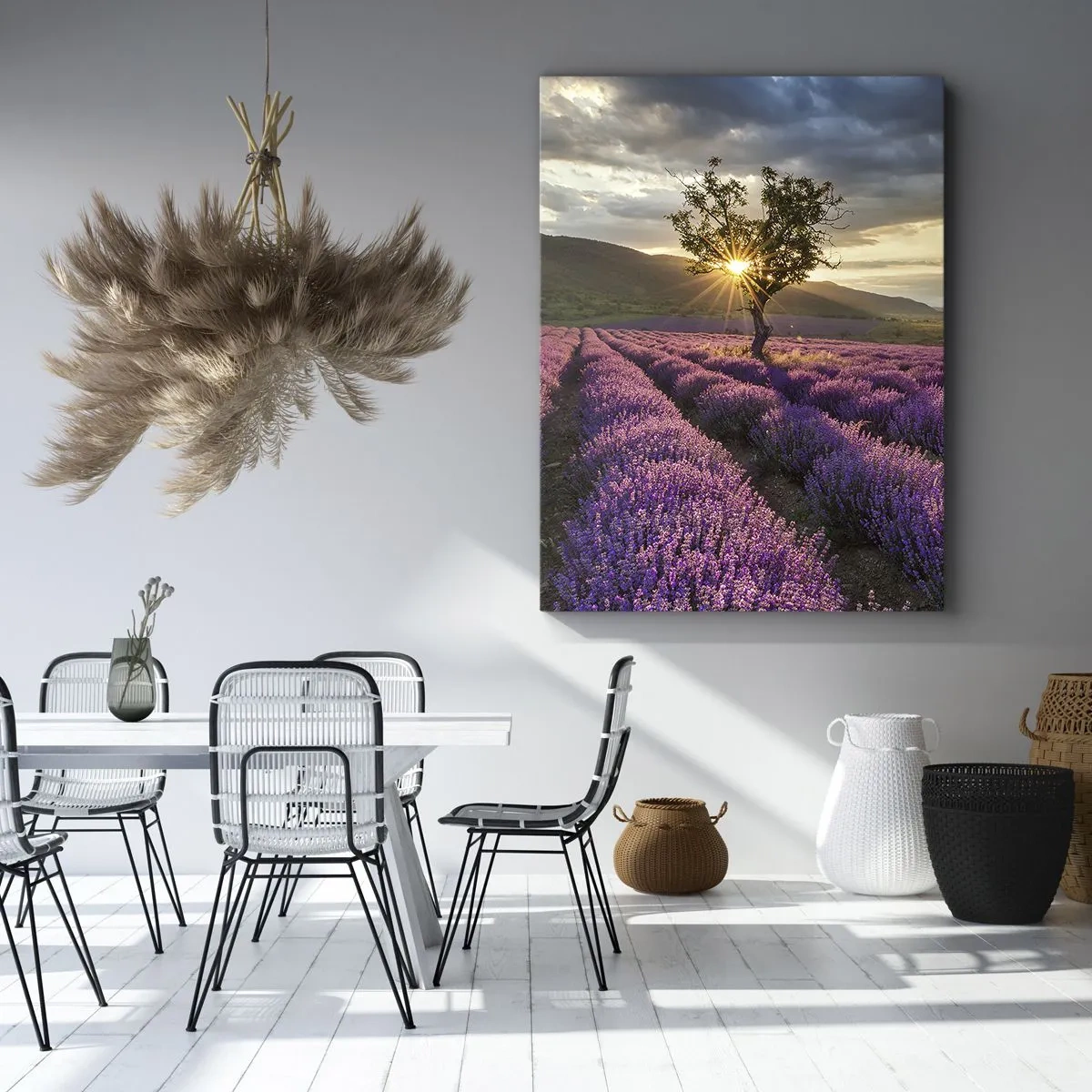 Lærredstryk - Billede på lærred - Lilla aroma - 45x80 cm