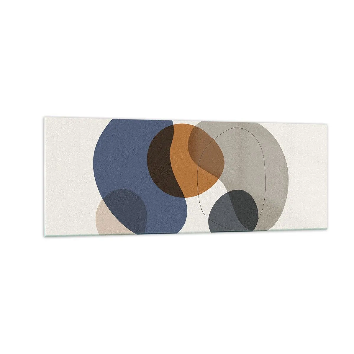 Billede på glas - Dråber af farve - 140x50 cm